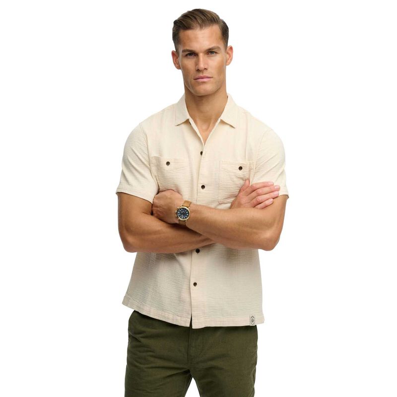 Superdry Merchant Textured Short Sleeve Shirt image number 0